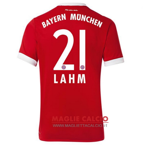 nuova maglietta bayern munich 2017-2018 lahm 21 prima